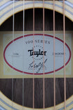 Taylor 114e Left Handed Acoustic-electric Guitar, Walnut, with case.