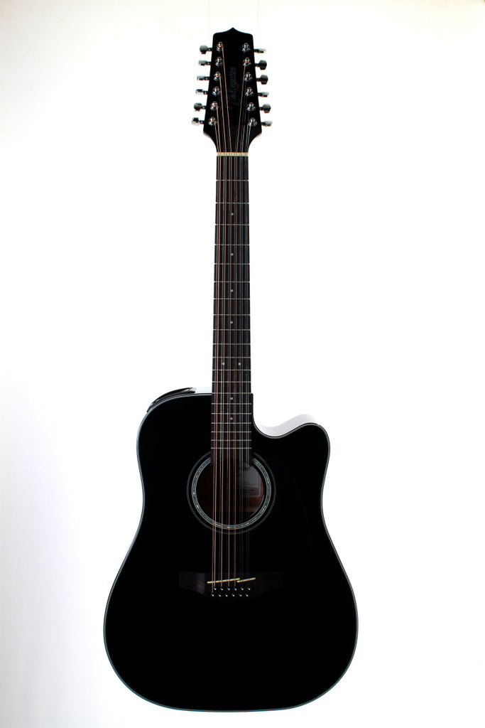 Takamine GD30CE-12 12-String Acoustic-Electric Guitar, Black