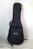 Guitar case with Martin logo on a white background
