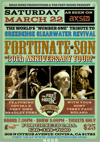 Fortunate Son: A Tribute to Creedence Clearwater Revival, Saturday, March 22