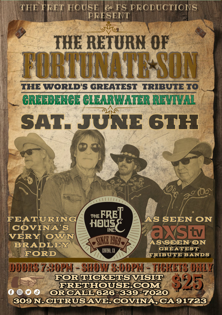 Fortunate Son: A Tribute to Creedence Clearwater Revival, Saturday, June 6