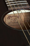 Close-up of a Martin guitar serial number