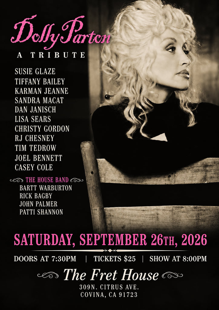 The Roadhouse Series Presents: A Tribute to Dolly Parton. Saturday, Sept 26, 8:00 pm