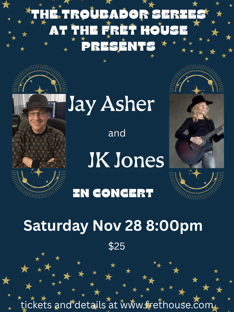 The Troubador Series: Jay Asher and JK Jones In Concert