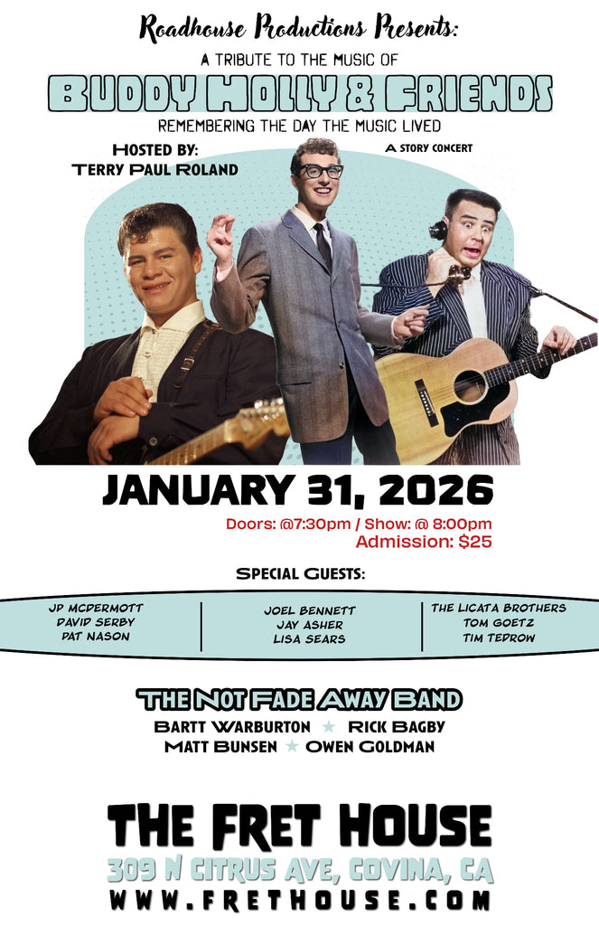 Roadhouse Productions Presents: A Tribute to Buddy Holly and Friends, Sat, January 31