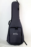 Guitar case with Martin logo on a white background