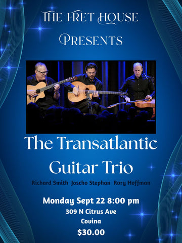The Transatlantic Guitar Trio In Concert, Monday, Sept 22, 8:00 pm
