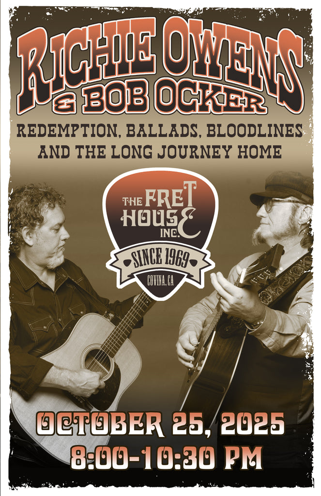 Richie Owens and Bob Ocker In Concert, Saturday Oct 25, 8:00pm